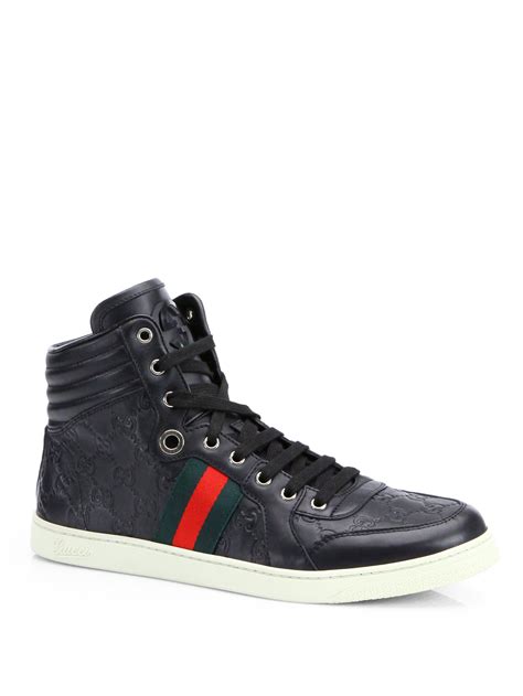 black high top gucci sneakers|Gucci ultrapace sneakers.